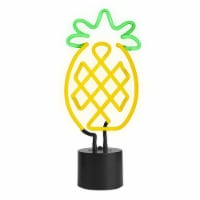 Amped  Co Pineapple Neon Desk Light, 6 x17  - Neon signs, LED light & Decor