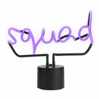 Amped  Co Squad Neon Desk Light, Real Neon, Purple, Large 11x12.2