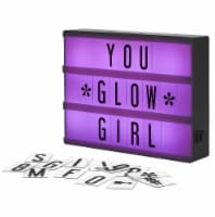 My Cinema Lightbox - 8 x6  - 100 LED Light Letters & Numbers - 3-Modes Black