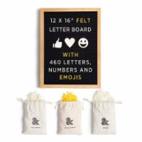Amped  Co Premium Black Felt Letter Board, 460 Letters & Emojis