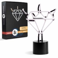 Amped  Co Diamond Bling Neon Desk Light & Room Decor, 12.5x9in