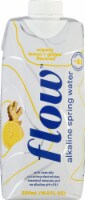 Flow Organic Lemon + Ginger Flavored Alkaline Spring Water Perspective: Main