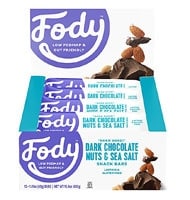 Fody Foods  Food Bars Low Fodmap   Dark Chocolate Nuts & Sea Salt