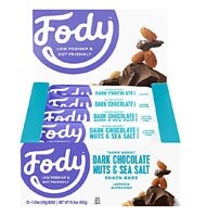 Fody Foods  Food Bars Low Fodmap   Dark Chocolate Nuts & Sea Salt