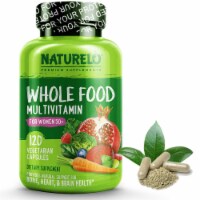 NATURELO Whole Food Iron-Free Multivitamin for Women 50+ Vegetarian Capsules