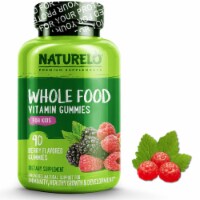 NATURELO Whole Food Kids Berry Vitamin Gummies 90 Count