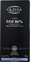 Olivia Chocolat Artisan Raw 86% Organic Chocolate Bar Perspective: Main