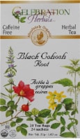 Celebration Herbals  Organic Herbal Tea Caffeine Free Black Cohosh Root Perspective: Main