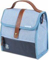 California Innovations Heathered Eco Lunch Sack - Blue Perspective: Main