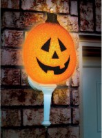 Seasons Sparkling Pumpkin Porch Light Cover (1 count) Perspective: Main
