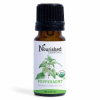 Nourished Essentials Organic Peppermint Oil - 100% Pure USDA 0.34 fl.oz/10ml