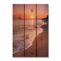 Day Dream HQ SUB1624 16 x 24 in. Sunset Beach Inside & Outside wood Wall Art