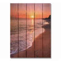 Day Dream HQ SUB2836 28 x 36 in. Sunset Beach Inside & Outside wood Wall Art