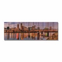 Day Dream HQ CSN6020 60 x 20 in. City Skyline Inside & Outside wood Wall Art