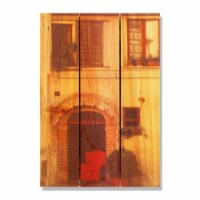 Day Dream HQ RC2836 28 x 36 in. Red Chair Inside & Outside wood Wall Art