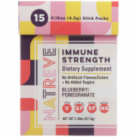 Natreve Blueberry Pomegranate Immune Strength Dietary Supplement Stick Packs