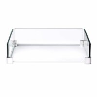 Napoleon GPFTS-WNDSCRN Square Glass Windscreen Guard for Outdoor Fire Tables