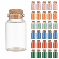 EAST CREEK 30Pcs 20ml Transparent Glass Message Vials w/ Cork Stoppers