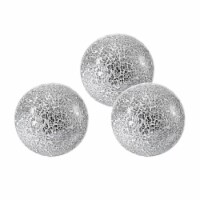 EAST CREEK | 3 Mosaic Mirror Orbs/Sphere Balls | 4.1  Decorative Balls Set