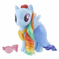 Hasbro My Little Pony Toy Rainbow Dash Dress-Up Figure - Blue Perspective: Main