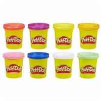 Hasbro HSBE5062 Play-Doh Rainbow Non-Toxic Modeling Compound Toys, Multi Color - Pack of 8