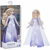 Disney Frozen 2 Queen Elsa Fashion Doll Blonde Blue Gown Cape Posable Hasbro Perspective: Main
