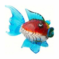 LS Arts MA-069 Milano Art Glass Animals-Blowfish LG