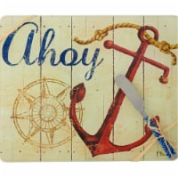LS Arts PB-002 Cheese Board - Ahoy with Spreader , 10 x 8 in.