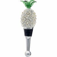 LS Arts BS-483 Bottle Stopper - Pineapple with Stones