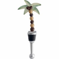 LS Arts BS-496 Bottle Stopper - Palm Tree Resin - 5 in.