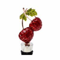 LS Arts BS-528 Red Cherries Bling Bottle Stopper