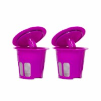 2-pack Cafe Flow Reusable Coffee Pod Filter | Refillable K Cup Capsule Compatible With Keurig