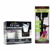 Bundle EZ-Cup Stainless Steel Reusable Coffee Pod Starter Kit + EZ-Scoop | 2-in-1 Coffee Scoo