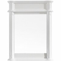 Vinnova Messina 30 Bathroom Vanity Framed Wall Mirror in White