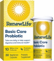 Renew Life Probiotic Basic Care Probiotic Capsules Daily Supplement Perspective: Main