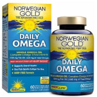 Renew Life  Norwegian Gold® Daily Omega™ Whole Omega Oil Supplement   Natural Orange Perspective: Main