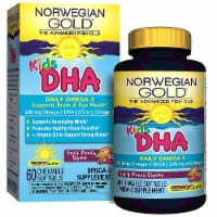 Renew Life Kids DHA Omega-3 Fruit Punch Chewable Softgels Perspective: Main