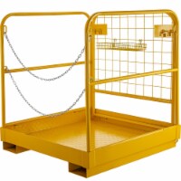 36''*36'' Forklift Work Platform Safety Cage Heavy Duty Durable 900Lbs Capacity
