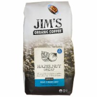 Jim's Organic Coffee Ground Coffee - Hazelnut Decaf 12 oz Pkg