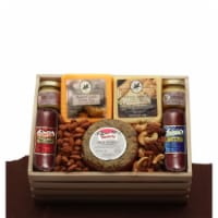 Premium Selections Meat & Cheese Gift Crate - meat and cheese gift baskets