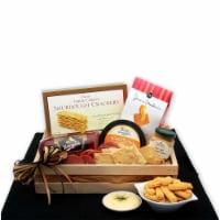 Snackers Delight Meat & Cheese Gift Crate - meat and cheese gift baskets