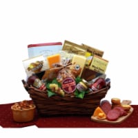 Gourmet Delights Gift Basket - meat and cheese gift baskets