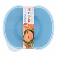 Preserve Small Square Food Storage Container Aqua Perspective: Main