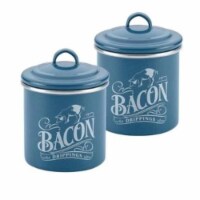 Ayesha Curry 09072 Ayesha Collection Enamel on Steel Bacon Grease Cans, Twilight Teal - Set o
