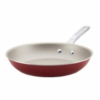 Ayesha Curry 10772 Porcelain Enamel Nonstick Skillet, 11.5 in. - Sienna Red
