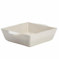 Ayesha Curry 46941 Ceramic Square Baker, 8 x 8 in. - French Vanilla