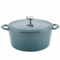 Ayesha Curry Cast Iron Enamel Covered Dutch Oven, 6 qt. - Twilight Teal