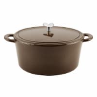 Ayesha Curry Cast Iron Enamel Covered Dutch Oven, 6 qt. - Brown Sugar