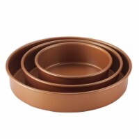 Ayesha Curry Bakeware Round Cake Pan Set - Copper, 3 Piece