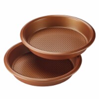 Ayesha Curry 47722 8 in. Bakeware Round Cake Pan Set - Copper, 2 Piece